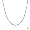 Classic Figaro Chain in 14K White Gold: Timeless style, Unisex – 22 inches - Incredible Chic Collections® LLC